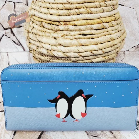 #bagsavenue fastship Arctic Friends Penguin Large Continental Wallet Kate Spade - Picture 4 of 5